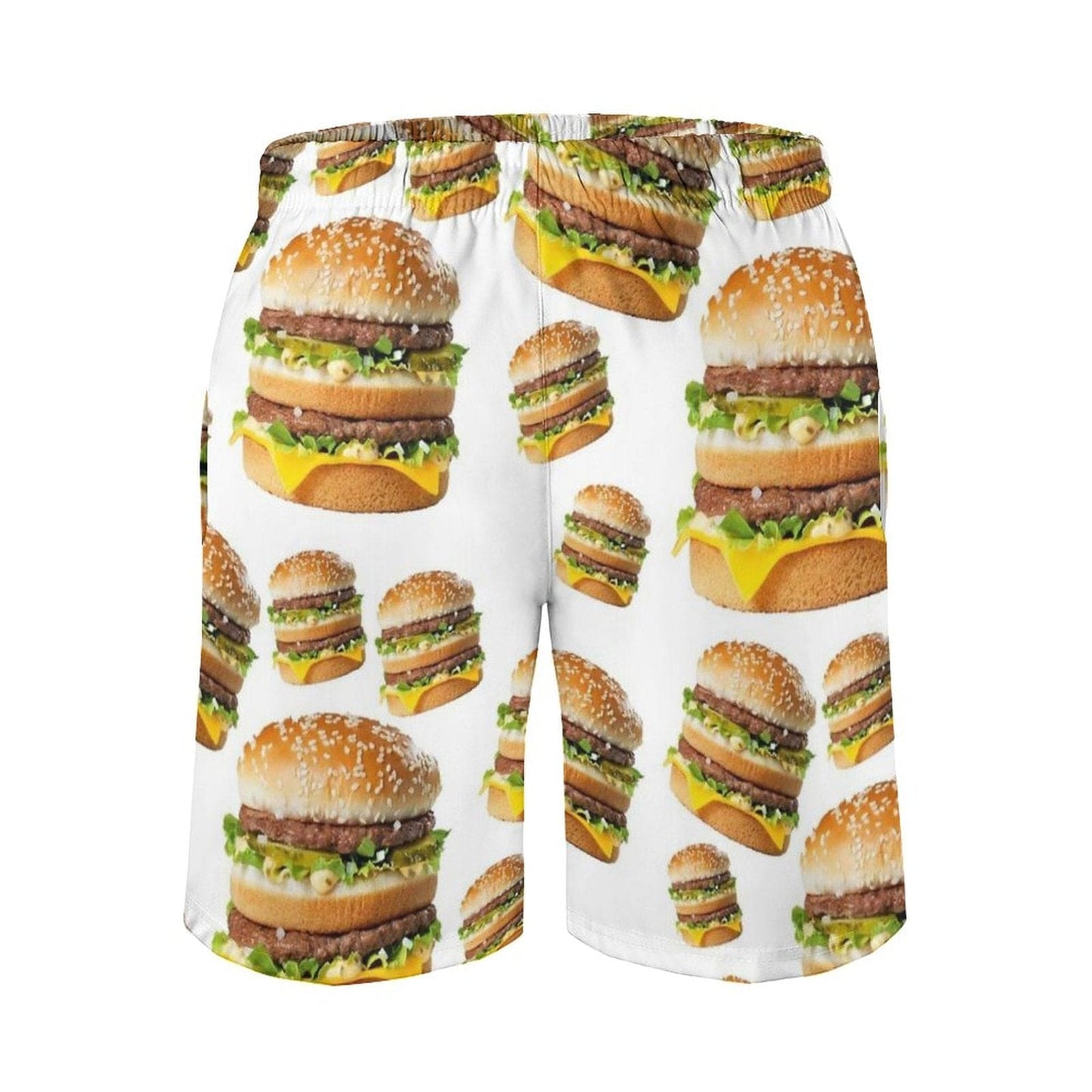 Big Macs Men&#39;S Beach Shorts Swim Trunks With Pockets Mesh Lining Surfing Big Mac Big Macs Funny Food Burger Mcdonalds Fat Diet