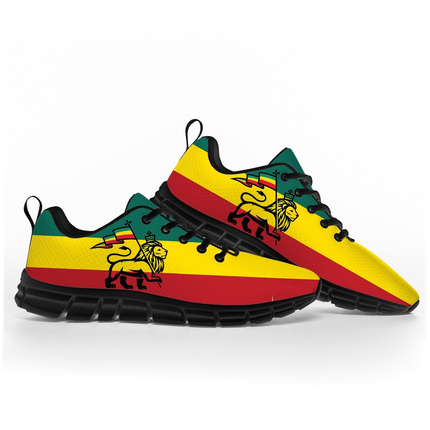 Reggae Rastafarian Rasta Rastafari Lion Of Judah Sports Shoes Mens Womens Teenager Kids Children Sneakers Casual Couple Shoes