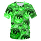 2022 Men and Women New Summer 3d T-shirt Funny Natural Weeds Cool Fresh Green Weed Leaves Skull Full Print 3D T-shirt XXS-6XL