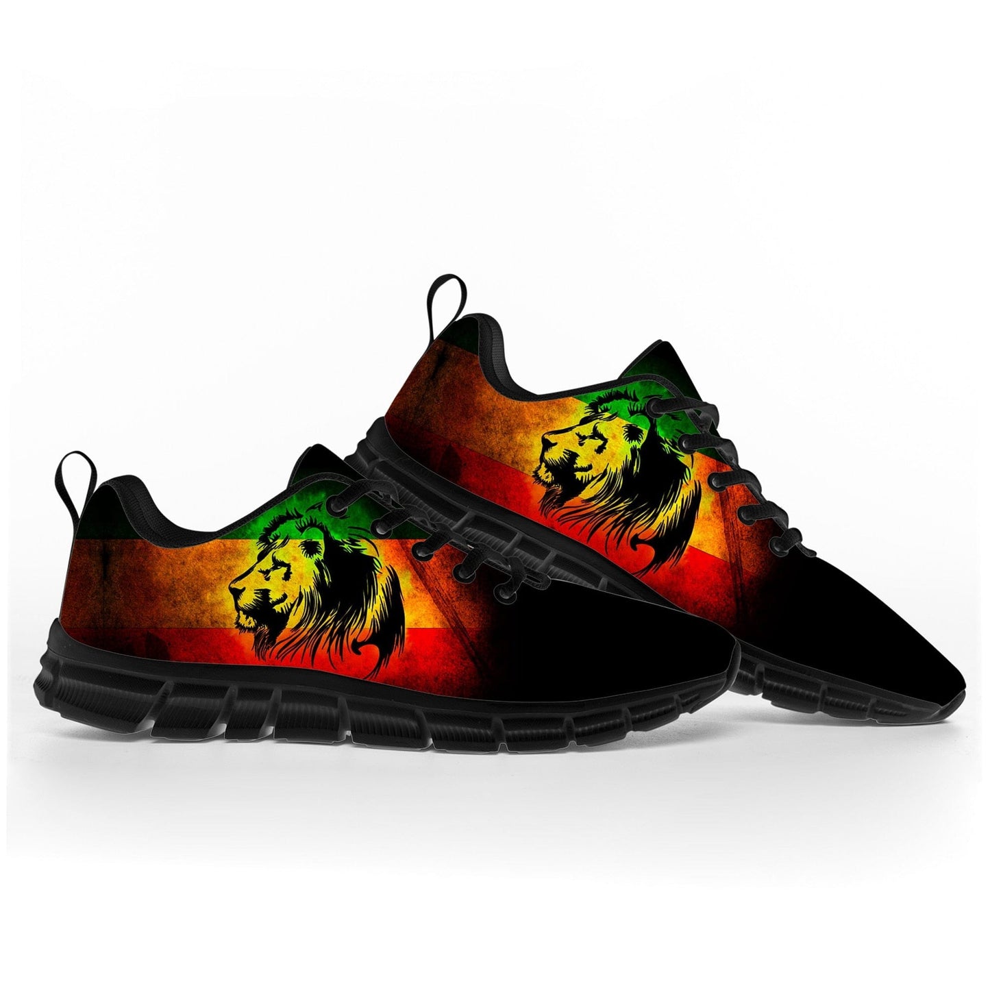 Reggae Rastafarian Rasta Rastafari Lion Of Judah Sports Shoes Mens Womens Teenager Kids Children Sneakers Casual Couple Shoes