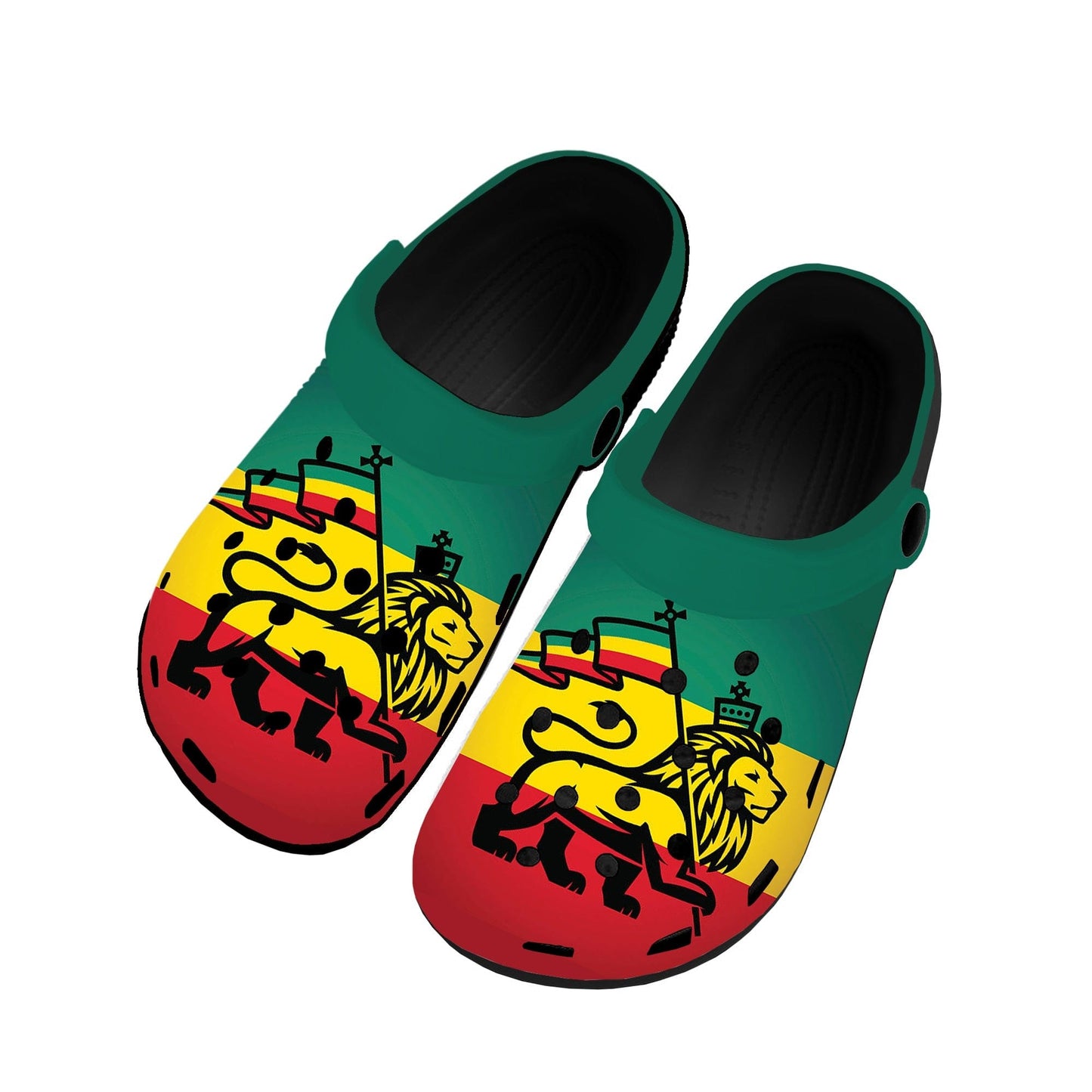 Reggae Rastafarian Rasta Rastafari Lion Of Judah Home Clogs Custom Water Shoes Mens Womens Teenager Shoe Garden Beach Slippers