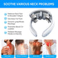 Vibration Neck Masssger Smart Electric Rechargeable Neck Massage Device Hot Compress Magnetic Pulse Voice Cervical Massager