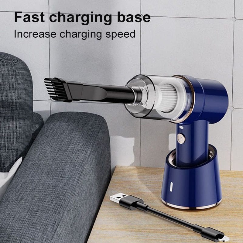 80000Pa 2 in 1 Car Vacuum Cleaner Wireless Charging Air Duster Handheld High-power Vacuum Cleaner For Home Office