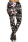 Butterfly Graphic Printed Knit Legging With Elastic Waist