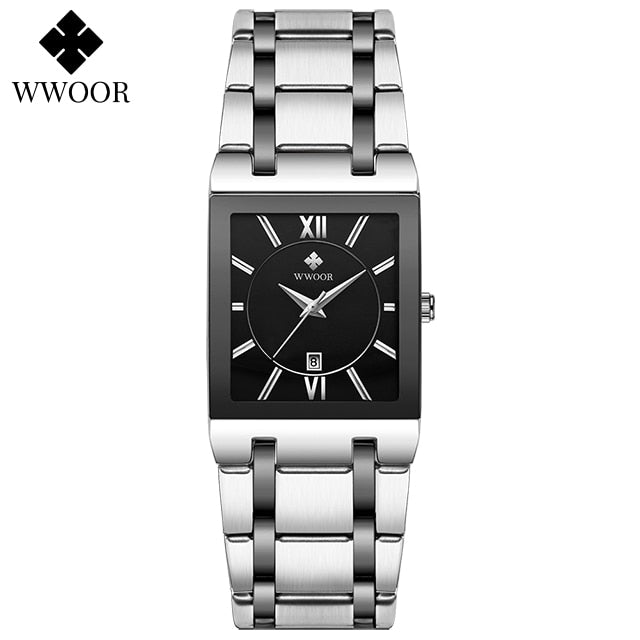 Simple Women Watches Fashion Square Quartz Watch Womens WWOOR Top Brand Luxury Gold Ladies Dress Business Waterproof Wrist Watch