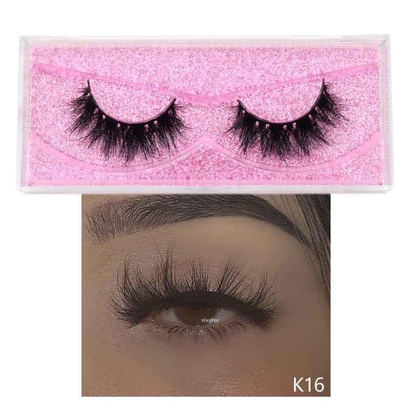 Visofree 5D Mink Eyelashes Long Lasting Mink Lashes Natural Dramatic Volume Eyelashes Extension Thick Long 3D False Eyelashes