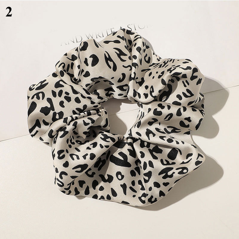 Women Scrunchies Snake/Leopard Elastic Hair Bands Ladies Stretch Ponytail Holder Print Hair Rope Headwear for Hair Accessories