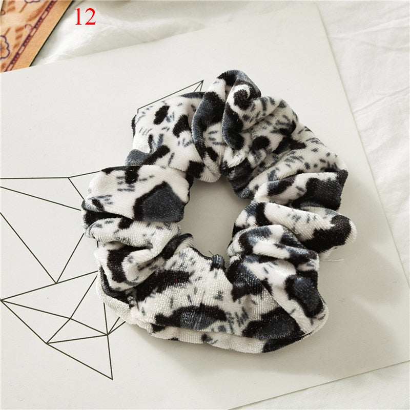 Women Scrunchies Snake/Leopard Elastic Hair Bands Ladies Stretch Ponytail Holder Print Hair Rope Headwear for Hair Accessories