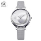 Shengke Creative Watch For Women Black Leather Dress Women&#39;s Watch Original Brand Quartz Wrist Watches Creative Reloj Mujer