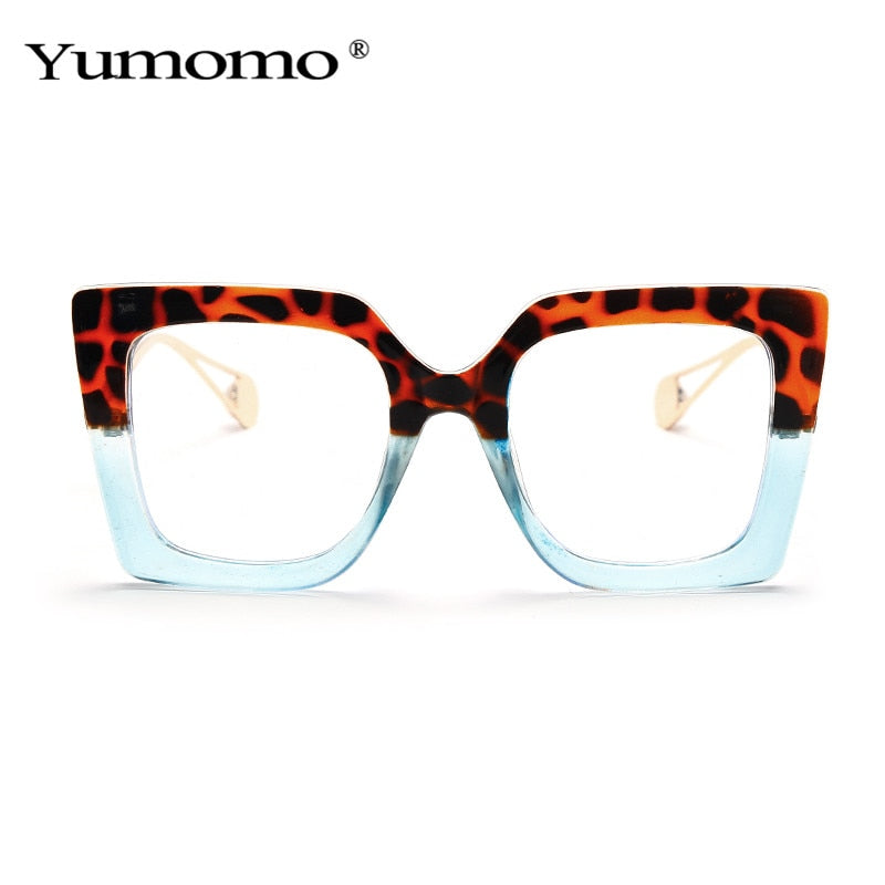 Vintage Transparent Square Glasses Women Men Clear Glasses Optical Eyeglasses Frame Lens Spectacle Frame Unisex Anti Blue Light