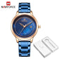 Luxury Brand NAVIFORCE Rose Gold Watches For Women Quartz Wrist watch Fashion Ladies Bracelet Waterproof Clock Relogio Feminino