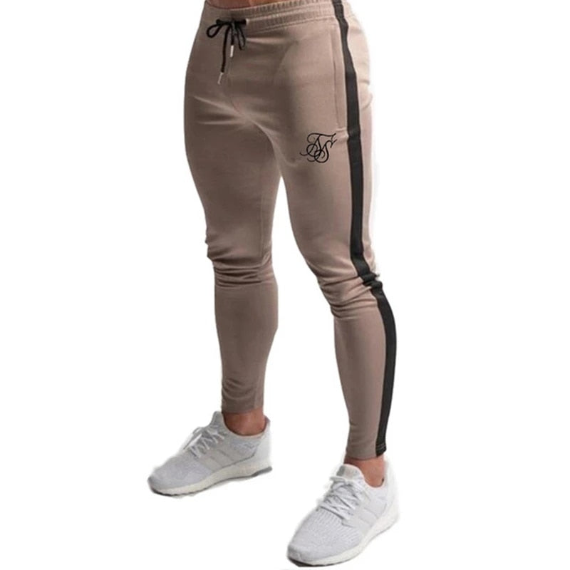 Sik Silk Men's Pants Fitness Skinny Trousers Spring Elastic Bodybuilding Pant Workout Track Bottom Pants Men Joggers Sweatpants