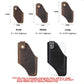 CONTACT&#39;S FAMILY 100% Genuine Leather Men Phone Holster Case for iPhone 14 Pro MAX 13 12 5.4-6.7 inch Cellphone Belt Waist Bag