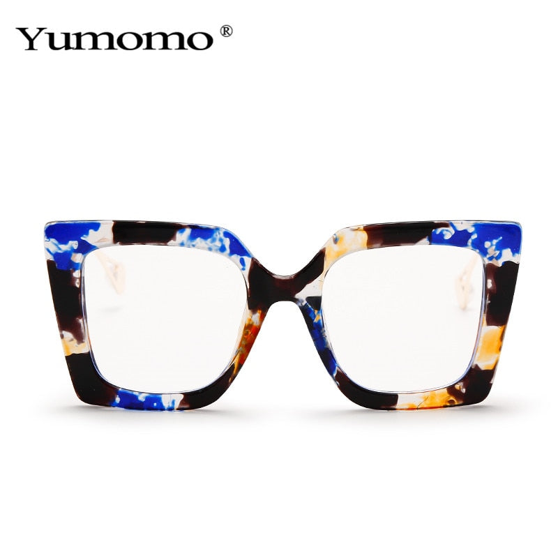 Vintage Transparent Square Glasses Women Men Clear Glasses Optical Eyeglasses Frame Lens Spectacle Frame Unisex Anti Blue Light