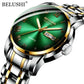 BELUSHI Men's Fashion Business Quartz Wrist Watches Stainless Steel Waterproof Analog Watch Men Calendar Clock 2022 New Watches