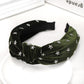 Fashion Cloth Headbands Korean Style Simple Solid Color Woman Drilling Stars Knotted Wide Side Velvet Hairbands Hair Accessories