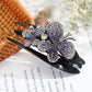 Rhinestone Hairpin Flower Leaf Butterfly Duckbill Hair Claws Retro Hair Clips Accessories For Women Shinning Ponytail Headwear