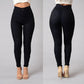 Women Jeans Fashion Solid Leggings Sexy Fitness High Waist Trousers Female White Black Blue Skinny Fashion Clothing