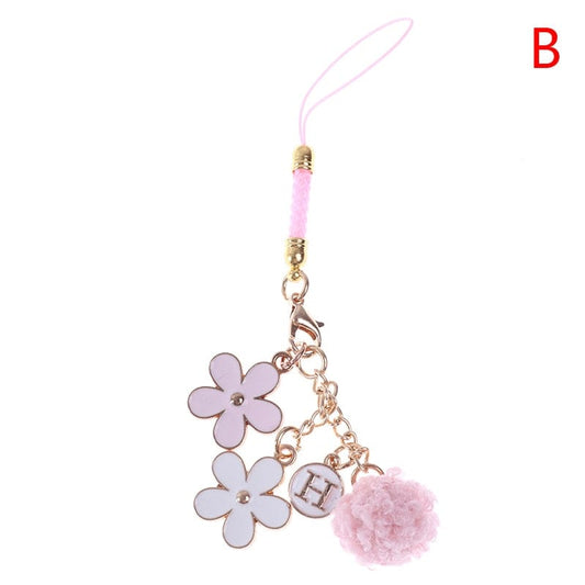 New Cute Smart Phone Strap Lanyards for Keys Bag Decoration Hang Rope Daisy Mobile Phone Strap Hang Rope Phone Charm Gifts