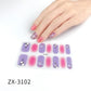 Recuerdame 1pc Flower Nail Sticker New Styles 3D Rhinestones Adhesive Sliders for Women Nails Art Decal Manicure Drop Ship