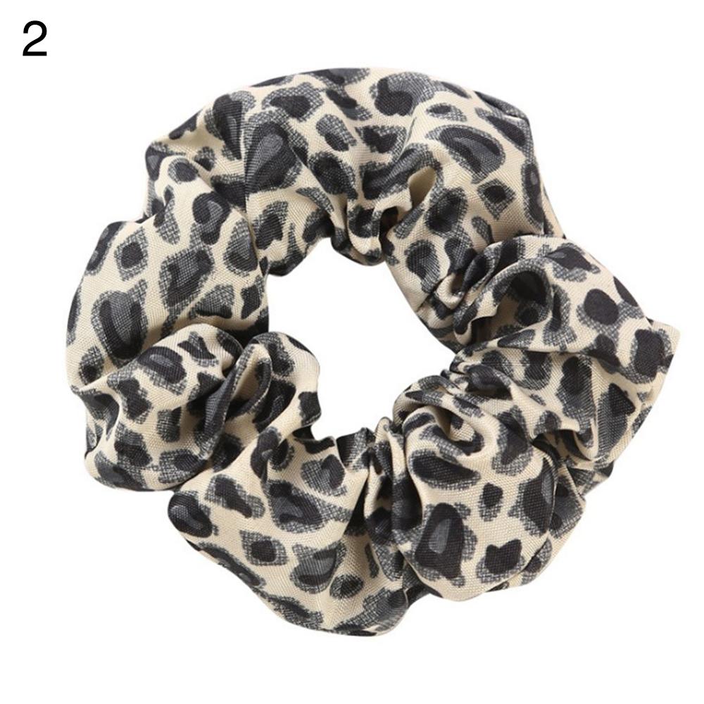 Women Scrunchies Snake/Leopard Elastic Hair Bands Ladies Stretch Ponytail Holder Print Hair Rope Headwear for Hair Accessories