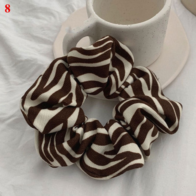 Women Scrunchies Snake/Leopard Elastic Hair Bands Ladies Stretch Ponytail Holder Print Hair Rope Headwear for Hair Accessories