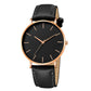 Luxury Men&#39;s Watch 2019 New Fashion Simple Leather Gold Silver Dial Men Watches Casual Quartz Clock Relogio Erkek Kol Saati