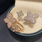 Gold Silver Color Adjustable Flower Rings for Women Wedding ENgagement Designer Ring Fashion Jewelry 2021