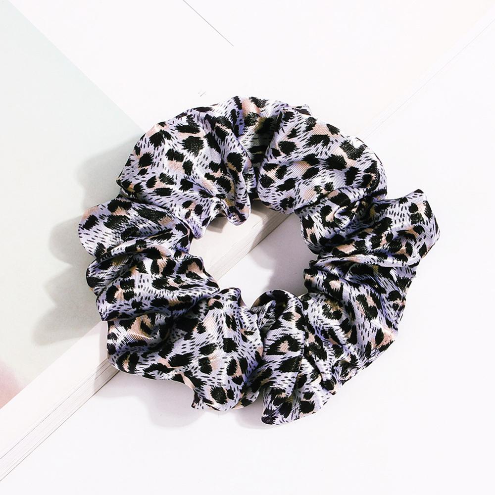 Women Scrunchies Snake/Leopard Elastic Hair Bands Ladies Stretch Ponytail Holder Print Hair Rope Headwear for Hair Accessories