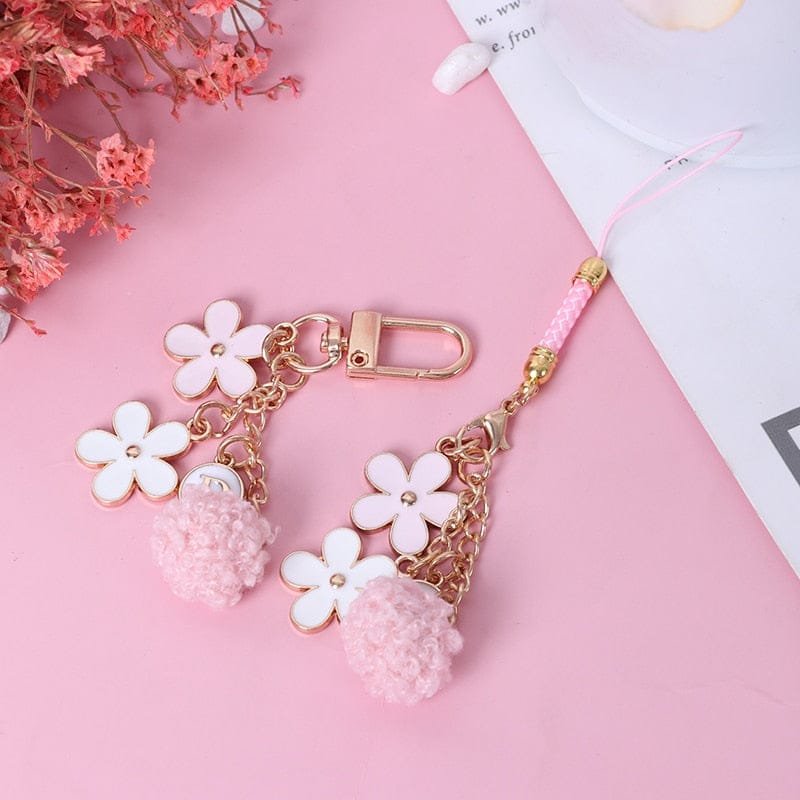 New Cute Smart Phone Strap Lanyards for Keys Bag Decoration Hang Rope Daisy Mobile Phone Strap Hang Rope Phone Charm Gifts