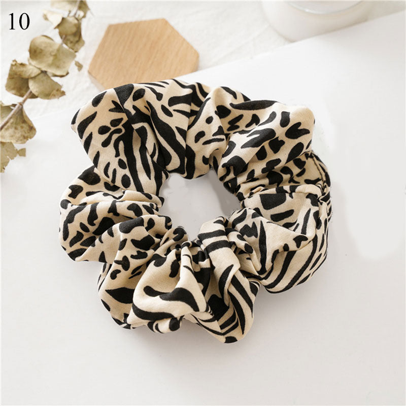 Women Scrunchies Snake/Leopard Elastic Hair Bands Ladies Stretch Ponytail Holder Print Hair Rope Headwear for Hair Accessories