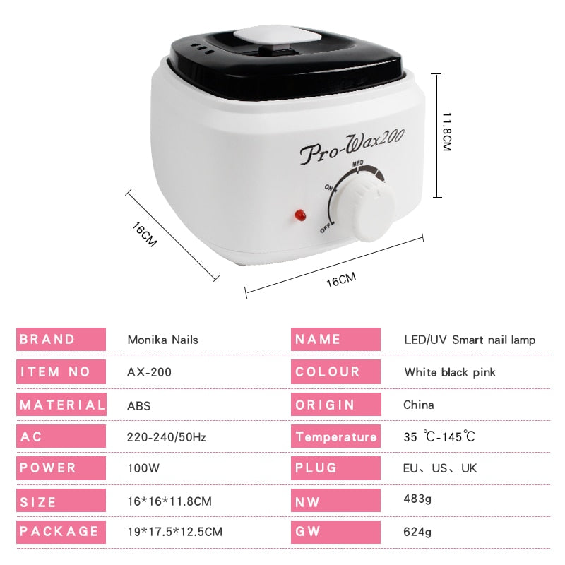 500cc Hair Removal Wax Beans Heater Paraffin Wax Heating For Men And Women Hand Foot Body Care Melting Wax Heating Machine