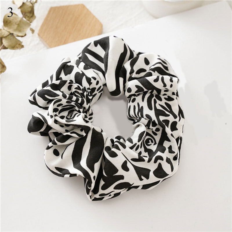 Women Scrunchies Snake/Leopard Elastic Hair Bands Ladies Stretch Ponytail Holder Print Hair Rope Headwear for Hair Accessories