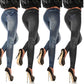 Women New Fashion Classic Stretchy Slim Leggings Sexy Imitation Jean Skinny Jeggings Butterfly Print Pants Bottoms Ropa Mujer