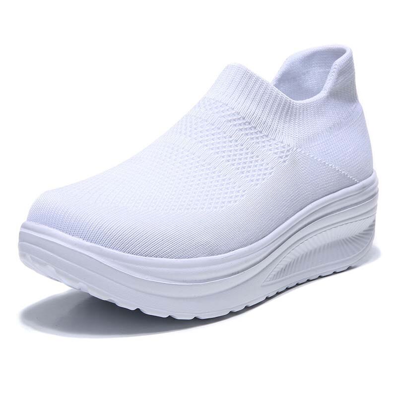 2021 Woman Vulcanize Shoes Ladies Women's Sneakers Fashion Slip-On Sock Platform Sneakers Female Women Shoes Zapatillas Mujer