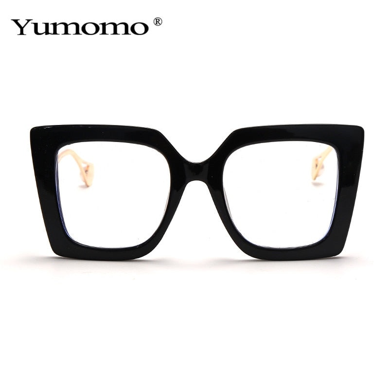 Vintage Transparent Square Glasses Women Men Clear Glasses Optical Eyeglasses Frame Lens Spectacle Frame Unisex Anti Blue Light