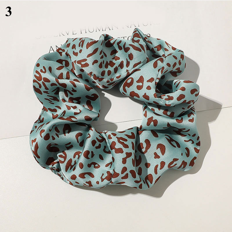 Women Scrunchies Snake/Leopard Elastic Hair Bands Ladies Stretch Ponytail Holder Print Hair Rope Headwear for Hair Accessories