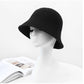 2020 panama warm winter Women&#39;s Bucket hat for teens Felt wool hat for girl sautumn and winter fashion Fur Black hip hop hat cap