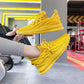 Women Yellow Sneakers Summer Breathable Mesh Women Shoes Casual Fashion Tenis Black Red Women's Vulcanized Shoes 2021