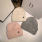 USPOP New Women&#39;s Hats Winter Thick Warm Knitted Hats Solid Color Letter M Soft Rabbit Hair Skullies Beanies