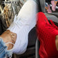 Women Red Sneakers Female White Casual Shoes Comfortable Mesh Lace-Up Ladies Sport Shoes Wedges Chunky Women&#39;s Vulcanized Shoes