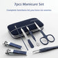 Manicure Set Color Contrast sets Nail Clippers Cutter Tools Kits Stainless Steel Pedicure Travel Case for man woman