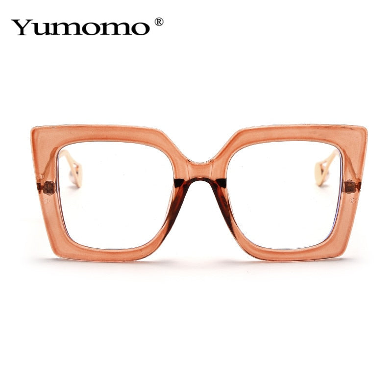 Vintage Transparent Square Glasses Women Men Clear Glasses Optical Eyeglasses Frame Lens Spectacle Frame Unisex Anti Blue Light