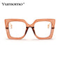 Vintage Transparent Square Glasses Women Men Clear Glasses Optical Eyeglasses Frame Lens Spectacle Frame Unisex Anti Blue Light