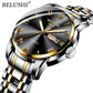 BELUSHI Men's Fashion Business Quartz Wrist Watches Stainless Steel Waterproof Analog Watch Men Calendar Clock 2022 New Watches