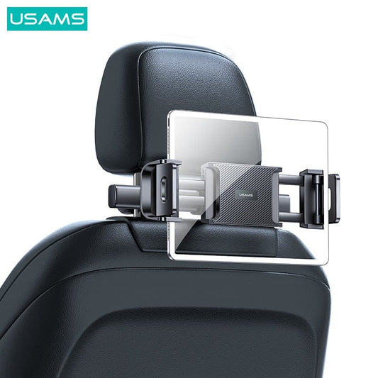 USAMS Universal Car Rear Back Seat Mobile Phone Holder Tablet Stand Lazy Bracket For iPhone 13 Pro Max iPad Tablet Accessories
