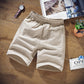 Summer Men&#39;s Solid Shorts Linen Solid Color Short Trousers Male Summer Plus Size 7XL 8XL 9XL Breathable Flax Casual Shorts