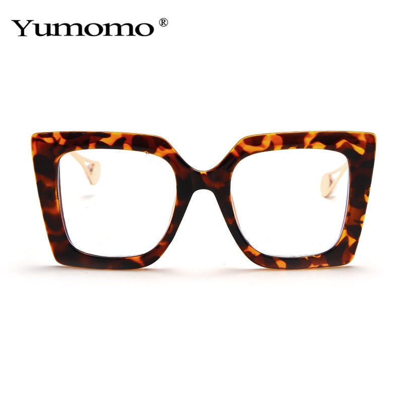 Vintage Transparent Square Glasses Women Men Clear Glasses Optical Eyeglasses Frame Lens Spectacle Frame Unisex Anti Blue Light