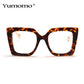 Vintage Transparent Square Glasses Women Men Clear Glasses Optical Eyeglasses Frame Lens Spectacle Frame Unisex Anti Blue Light