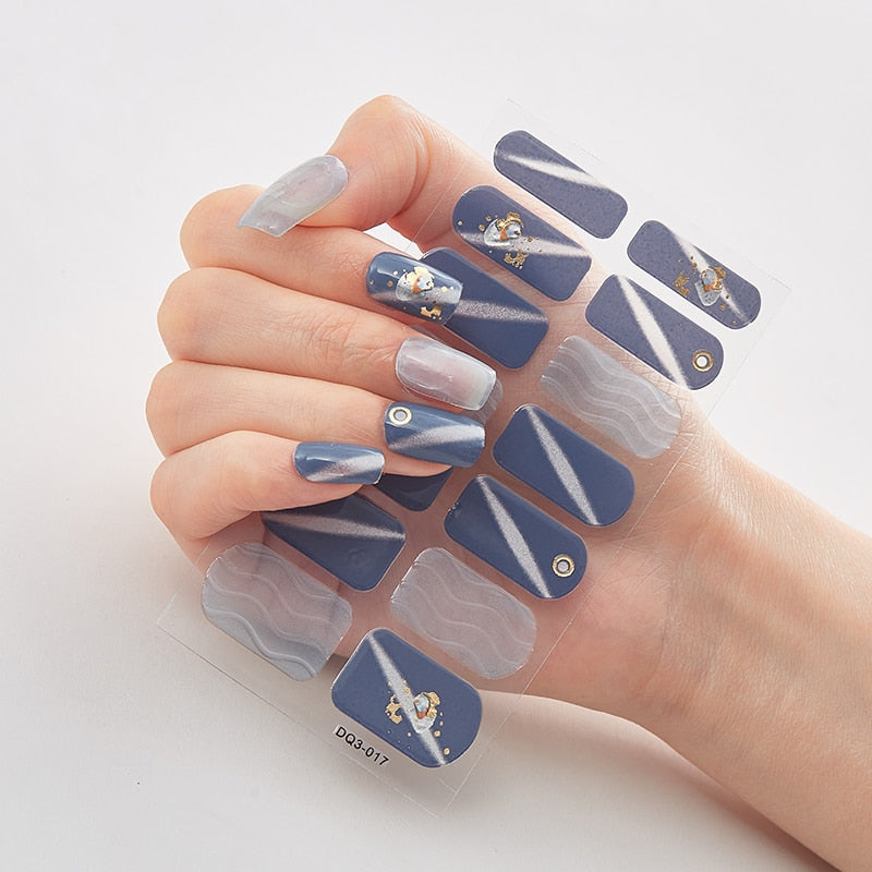 Patterned Nail Stickers Wholesale Supplise Nail Strips for Women Girls Full Beauty High Quality Stickers for Nails